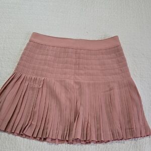 J Crew Chiffon Pleated Skirt Blush Pink Womens Size 6 Feminine Flowy